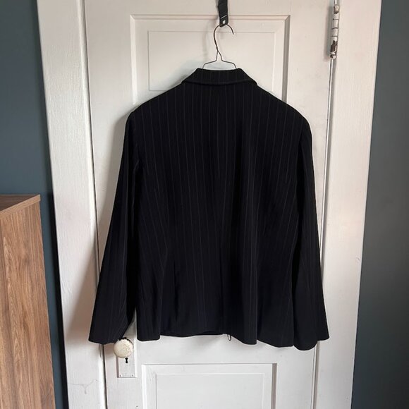 Norton McNaughton Black Pinstripe Pantsuit - Picture 10 of 12